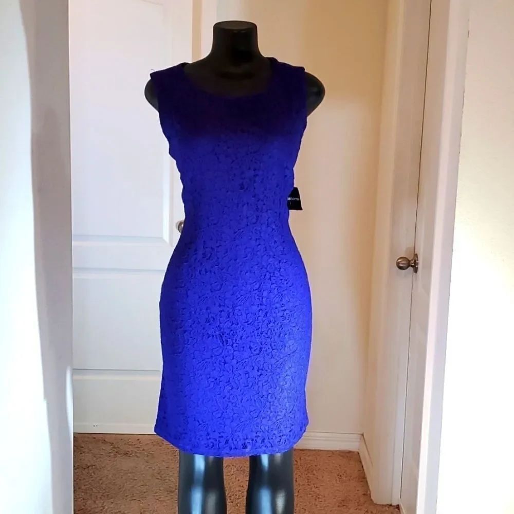 BRAND NEW CLAIBORNE ROUND NECKLINE SLEEVELESS DRESS - Picture 2 of 16